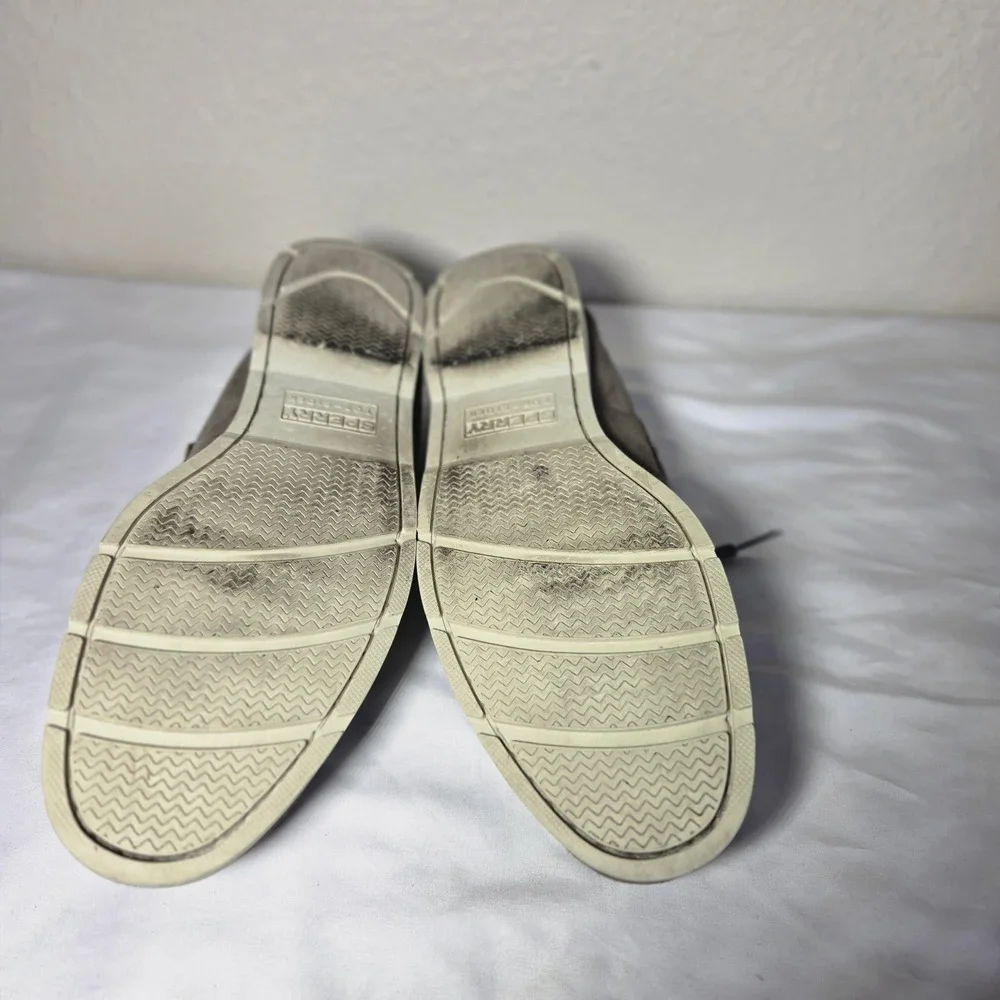 Sperry Top-Sider Mens 13M Grey Suede Boat Shoes Loafers 0199208